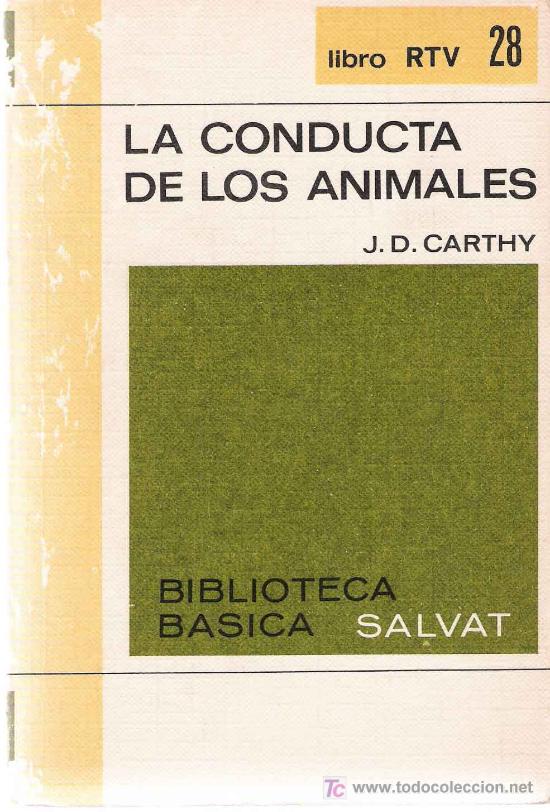 Libros de segunda mano: La conducta de los animales / J. D. Carthy - Libro RTV - Foto 1