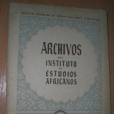 Libros de segunda mano: ARCHIVOS DEL INSTITUTO DE ESTUDIOS AFRICANOS. NÚMERO EXTRAORDINARIO. AGOSTO 1949.(3 REVISTAS+ CARTA). Lote 24394589