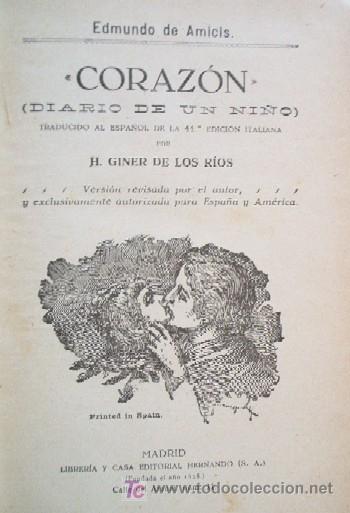 Libros de segunda mano: CORAZON - DIARIO DE UN NI&Ntilde;O - Foto 3