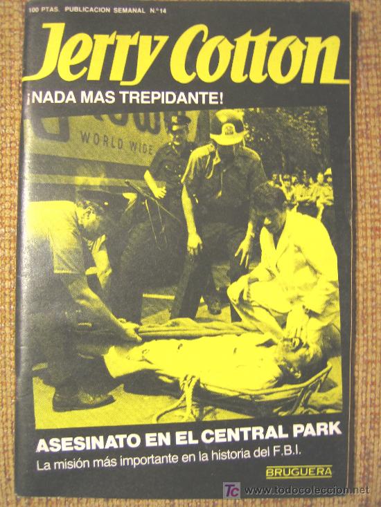 Libri di seconda mano: JERRY COTTON - ASESINATO EN EL CENTRAL PARK - BRUGUERA Nº 14