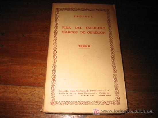 Libros de segunda mano: VIDA DEL ESCUDERO MARCOS DE OBREGON - Foto 1