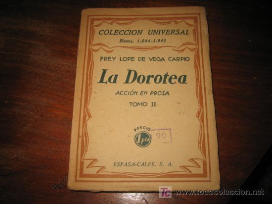 Libros de segunda mano: LA DOROTEA  tomo ii - Foto 1
