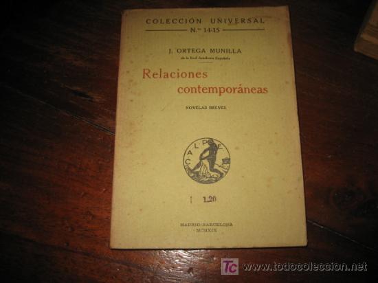 Libros de segunda mano: RELACIONES CONTEMPORANEAS - Foto 1