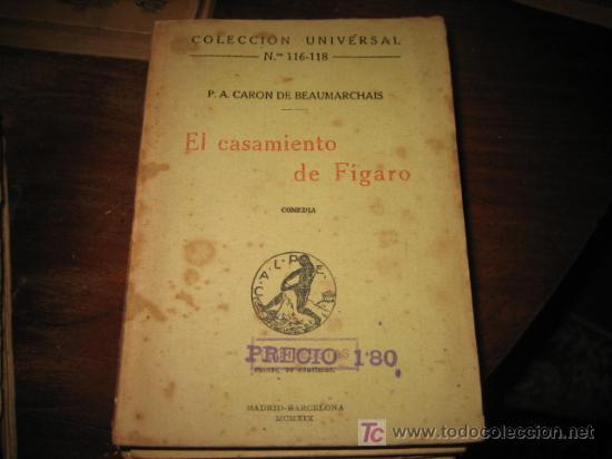Libros de segunda mano: EL CASAMIENTO DE FIGARO - Foto 1