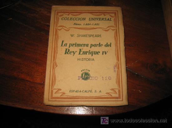Libros de segunda mano: LA PRIMERA PARTE DEL REY ENRIQUE IV - Foto 1