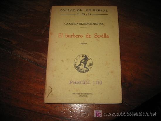 Libros de segunda mano: EL BARBERO DE SEVILLA - Foto 1