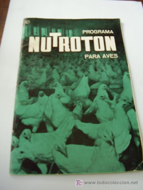 Libros de segunda mano: Folleto cat&aacute;logo Programa Nutroton para Aves 1967 - Foto 1