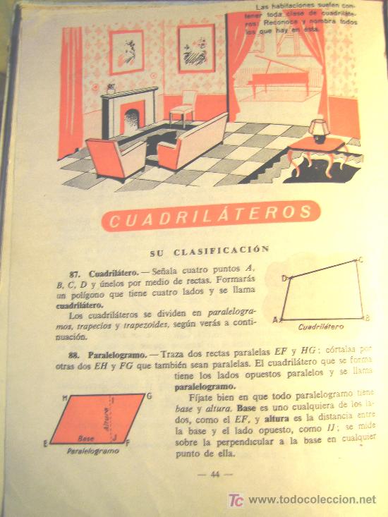 Libros de segunda mano: GEOMETRIA PRACTICA, PRIMER GRADO, EDIT. LUIS VIVES, A&Ntilde;O 1958. - Foto 3