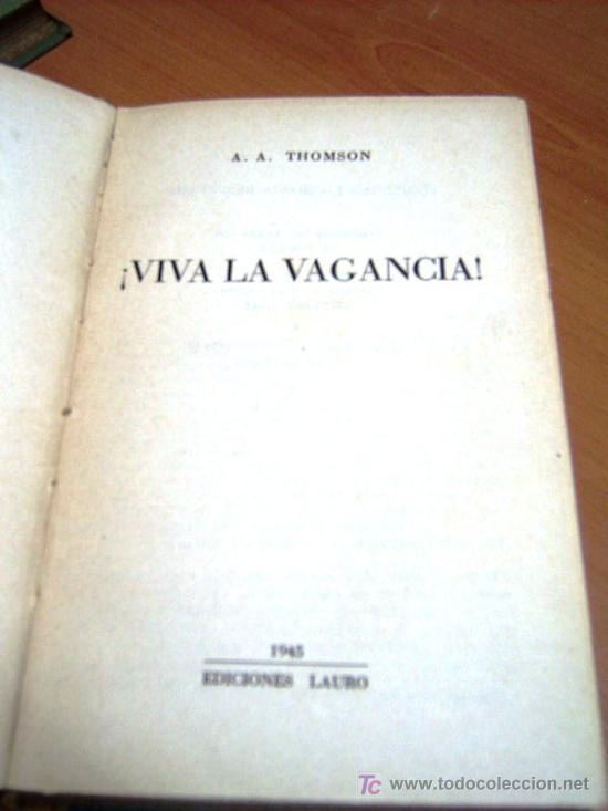 Libros de segunda mano: &iexcl;VIVA LA VAGANCIA! - A.A. THOMSON - 1945 - Foto 1