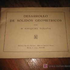 Libros de segunda mano: DESARROLLO DE SOLIDOS GEOMETRICOS