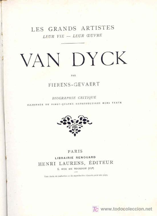 Libros de segunda mano: VAN DYCK. Biographie Critique. - Foto 1