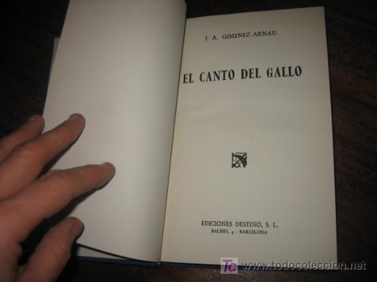 Libros de segunda mano: EL CANTO DEL GALLO - Foto 2