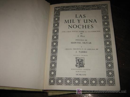 Libros de segunda mano: LAS MIL Y UNA NOCHES 2 VOLUMENES - Foto 3