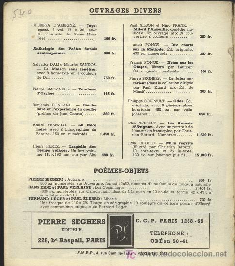 Libros de segunda mano: libro - po&egrave;tes d aujourd hui, max jacob ( par andr&eacute; billy )  1956 - Foto 2