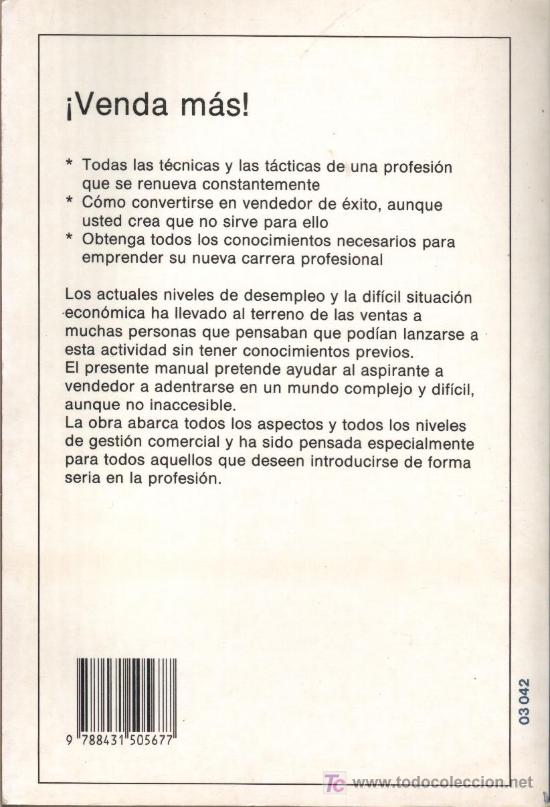 Libros de segunda mano: VENDA M&Aacute;S - J. LUIS CANALES - EDITORIAL DE VECCHI 1990 - Foto 2
