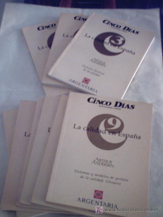 Libros de segunda mano: LA CALIDAD EN ESPA&Ntilde;A DE ARTHUR ANDERSEN (CONSULTOR&Iacute;A) - Foto 1