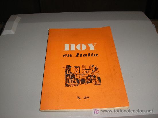 Libros de segunda mano: HOY EN ITALIA  (REVISTA N&ordm; 28) - Foto 1