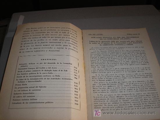 Libros de segunda mano: HOY EN ITALIA  (REVISTA N&ordm; 28) - Foto 2