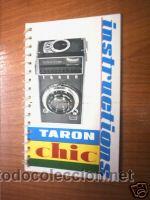 Libros de segunda mano: INSTRUCCIONES CAMARA TARON CHIC. EN INGLES. L5940 - Foto 1