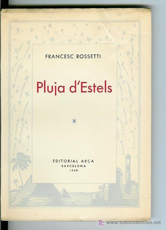 Libros de segunda mano: Pluja destels (Rossetti, Francesc) - Foto 1