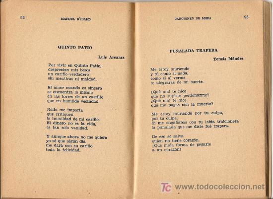 Libros de segunda mano: Canciones de moda / Marcel dIsard - Foto 2