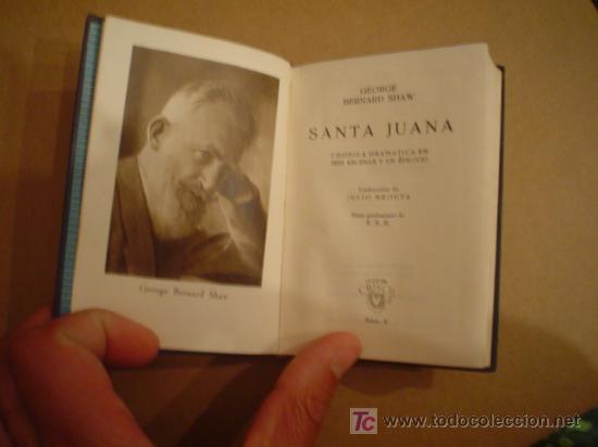 Libros de segunda mano: GEORGE BERNARD SHAW: SANTA JUANA ........ CRISOL N&ordm; 8 - Foto 2