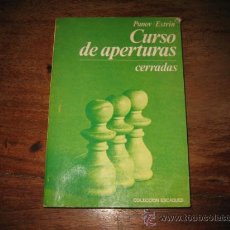 Libros de segunda mano: CURSO DE APERTURAS CERRADAS POR PANOV/ESTRIN.-COLECCION ESCAQUES.-1980
