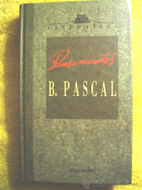 Libros de segunda mano: PENSAMIENTOS, BLAISE PASCAL, ENCDDO EN CART&Oacute;N, 1990. - Foto 1