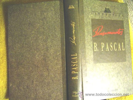 Libros de segunda mano: PENSAMIENTOS, BLAISE PASCAL, ENCDDO EN CART&Oacute;N, 1990. - Foto 2