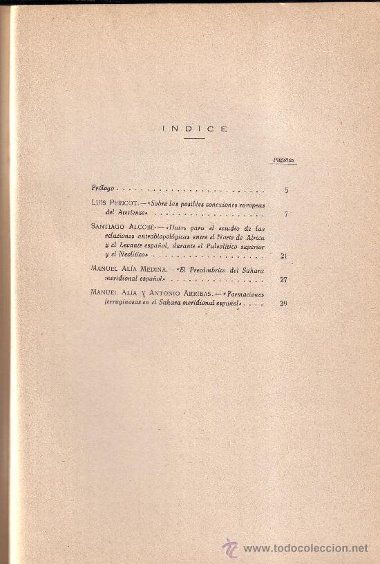 Second hand books: Congreso de Arqueolog&iacute;a y Geolog&iacute;a de Argel, 1952. Instituto Estudios Africanos, 1954