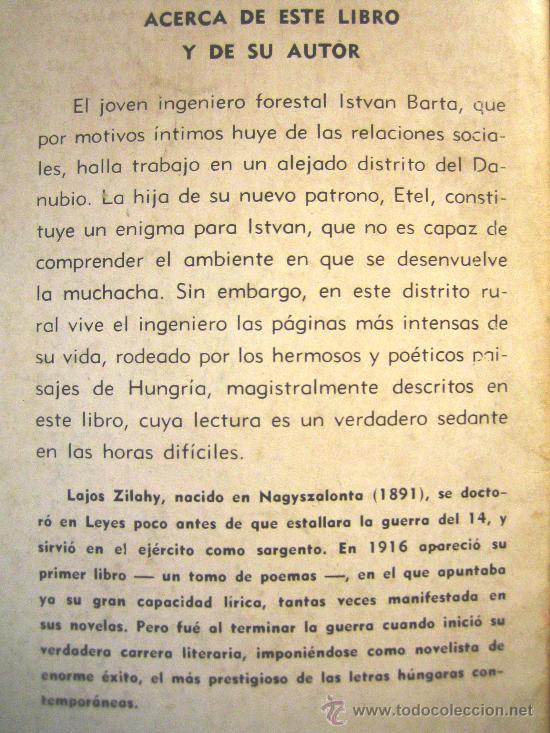 Libros de segunda mano: VIDA SERENA, LAJOS ZILAHY, 1957. - Foto 2