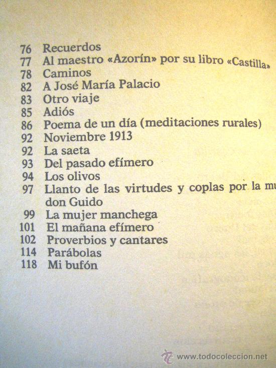 Libros de segunda mano: CAMPOS DE CASTILLA, ANTONIO MACHADO, 1969. - Foto 4