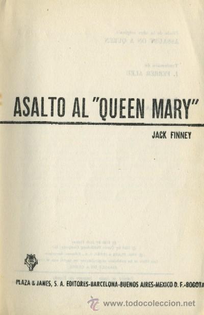 Libros de segunda mano: ASALTO AL QUEEN MARY. FINNEY, JACK. A-NSF-208