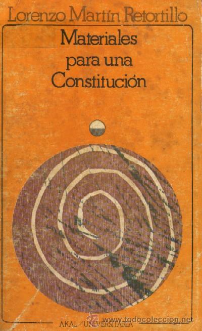 Libros de segunda mano: MATERIALES PARA UNA CONSTITUCION  (DE-4) - Foto 1