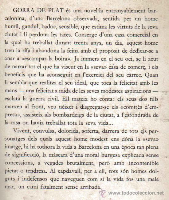 Libros de segunda mano: XAVIER BENGUEREL - GORRA DE PLAT -  EN CATALA - Foto 2