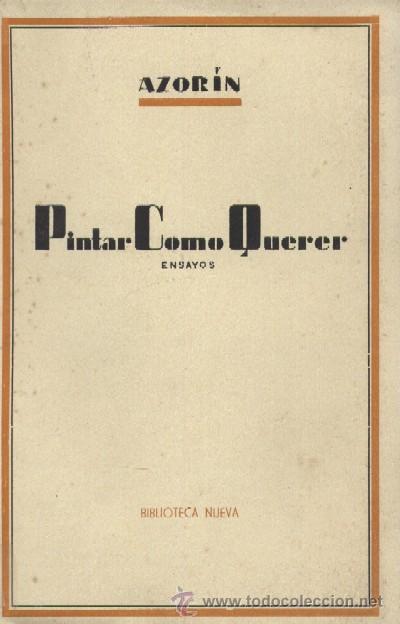Libros de segunda mano: PINTAR COMO QUERER. AZORIN. EN-027 - Foto 1