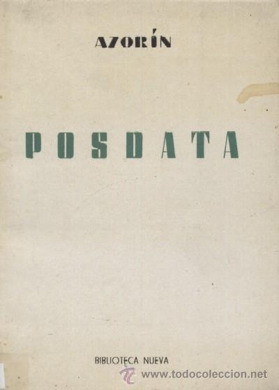 Libros de segunda mano: POSDATA. AZORIN. EN-025 - Foto 1