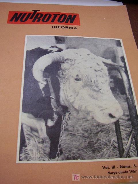 Libros de segunda mano: Folleto de informacion ganadera Nutroton - Foto 1