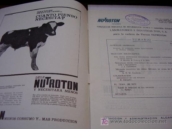Libros de segunda mano: Folleto de informacion ganadera Nutroton - Foto 2