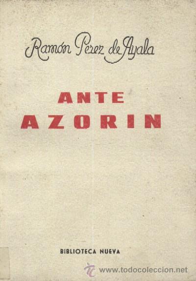 Libros de segunda mano: ANTE AZORIN. AZORIN EN-035 - Foto 1
