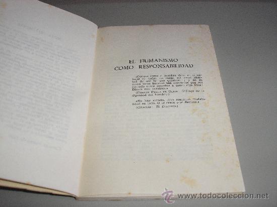 Libros de segunda mano: EL HUMANISMO COMO RESPONSABILIDAD (MANUEL GRANELL) - Foto 2