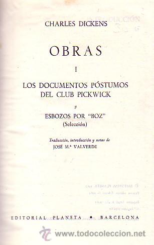 Libros de segunda mano: OBRAS I. CHARLES DICKENS.   A-PI-282 - Foto 1
