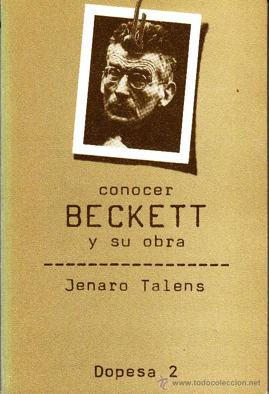 Libros de segunda mano: CONOCER BECKETT Y SU OBRA - JENARO TALENS. - Foto 1