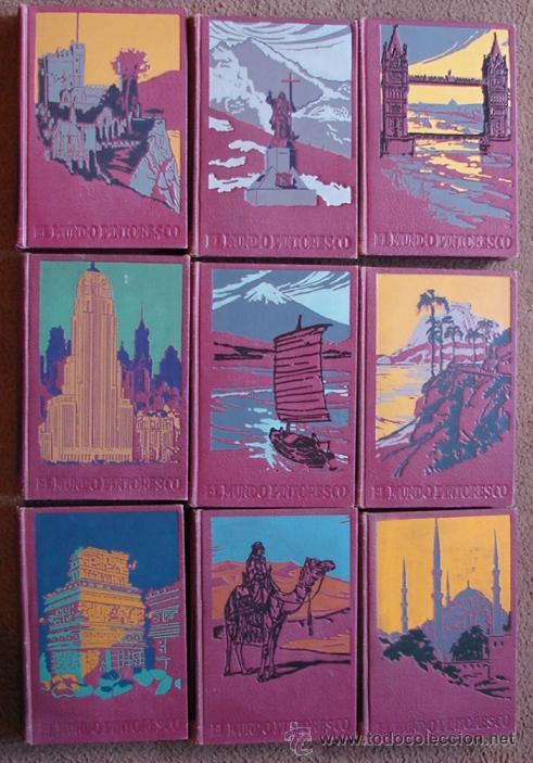 Libros de segunda mano: EL MUNDO PINTORESCO, 9 TOMOS IMPECABLES, 1952. - Foto 1