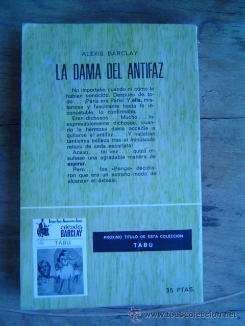Libros de segunda mano: LA DAMA DEL ANTIFAZ   DE ALEXIS BARCLAY - Foto 2
