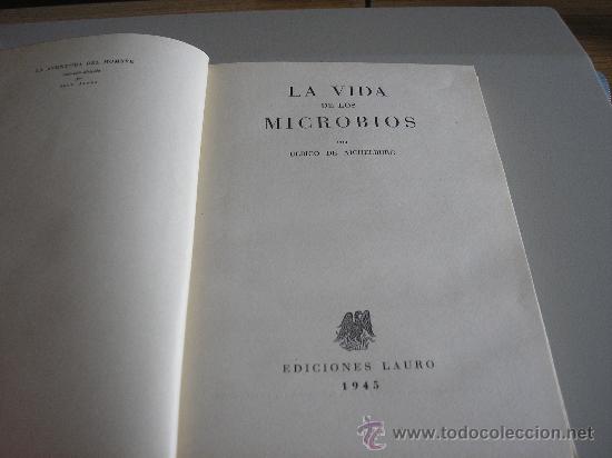 Libros de segunda mano: LA VIDA DE LOS MICROBIOS (ULRICO DE AICHELBURG) 1&ordf; ED. - Foto 2