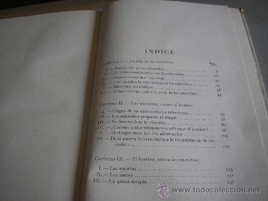 Libros de segunda mano: LA VIDA DE LOS MICROBIOS (ULRICO DE AICHELBURG) 1&ordf; ED. - Foto 3