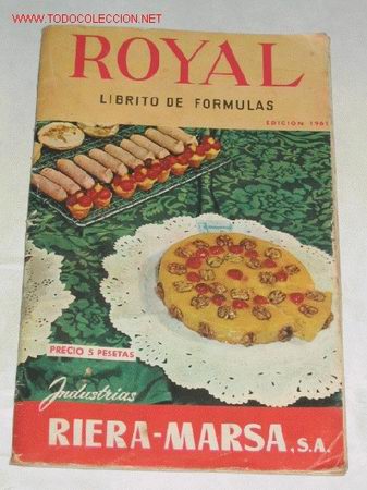 Libros de segunda mano: Royal. Librito de formulas. Industrias Riera-Marsa, S.A. Edici&oacute;n 1961 - Foto 1