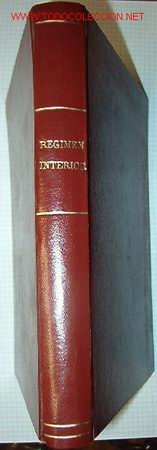 Libros de segunda mano: R&eacute;gimen interior. A&ntilde;o 1947, 397 p&aacute;ginas. - Foto 1