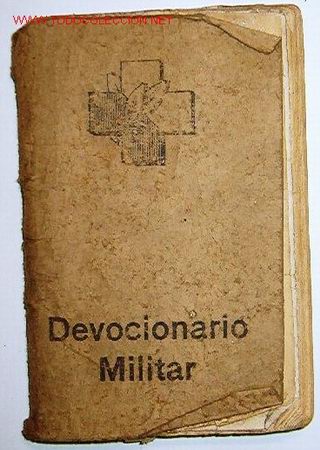 Libros de segunda mano: Devocionario del soldado, librito. A&ntilde;o 1938, 96 p&aacute;ginas.